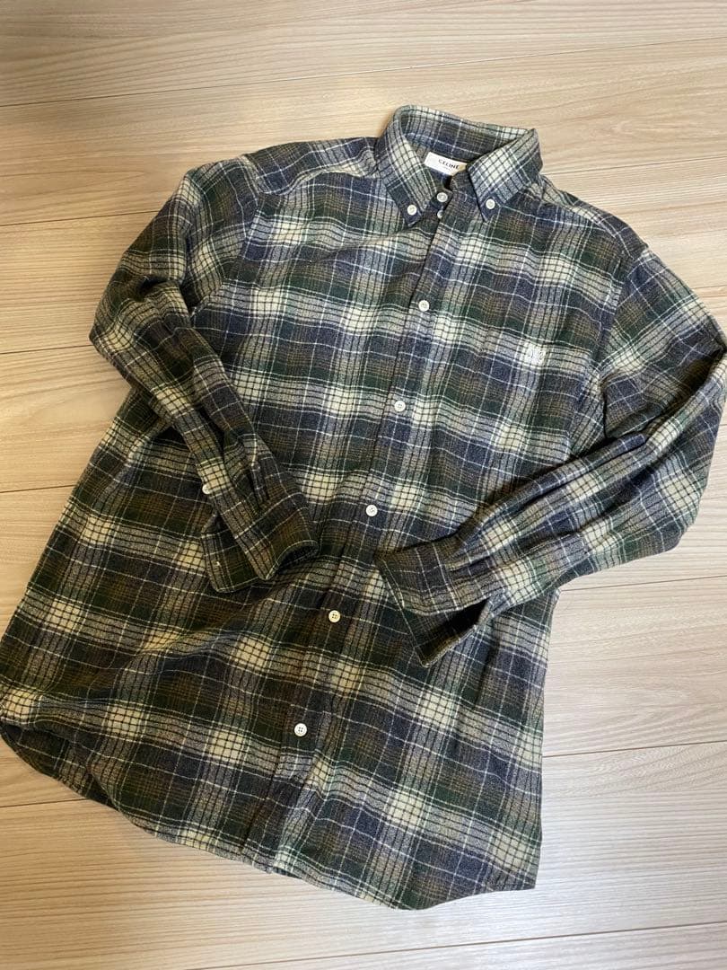 CELINE セリーヌ チェック柄 シャツ ルーズフィットM CELINE