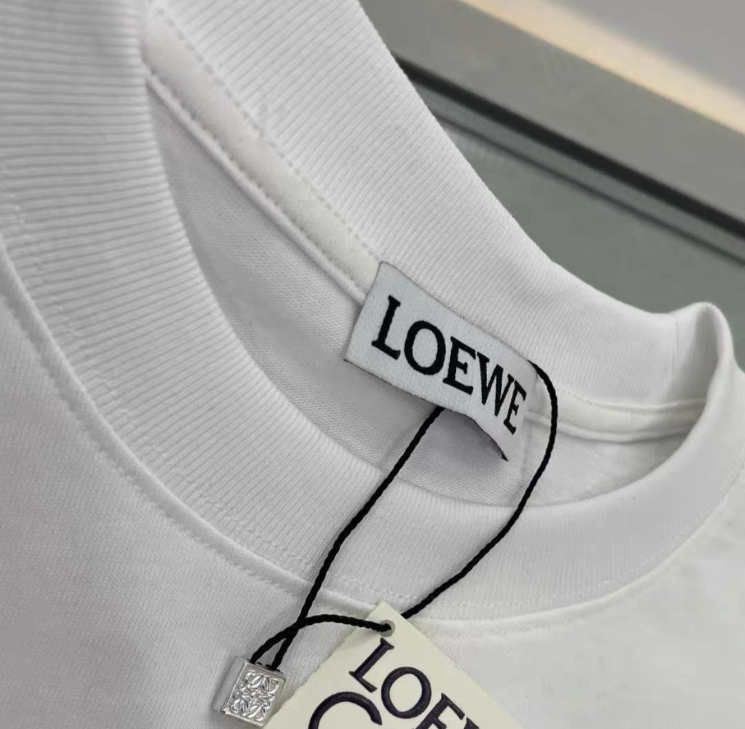 LOEWE（ロエベ）の「Loewe - ロゴ刺繍 Tシャツ - men - コットン