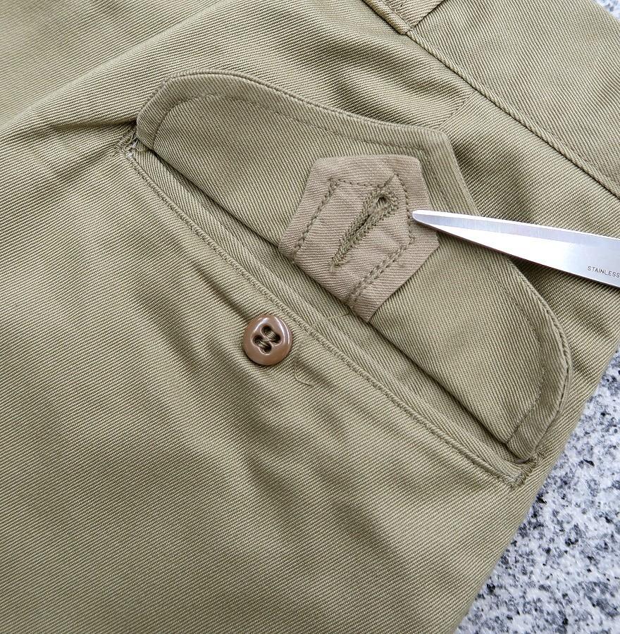 極上 W34 米軍実物 50s ARMY チノ ショーツ オリジナル メンズ