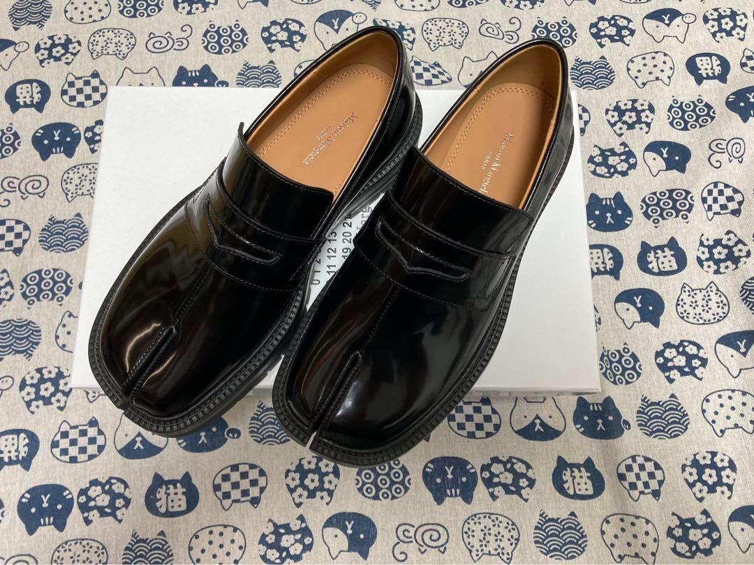 MAISON MARGIELA タビ レザーローファー 24CM。