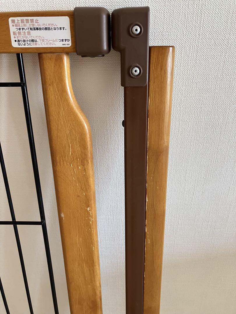 リッチェル ペット用 木製3WAYサークル 6面90H ブラウン　屋根面１枚付