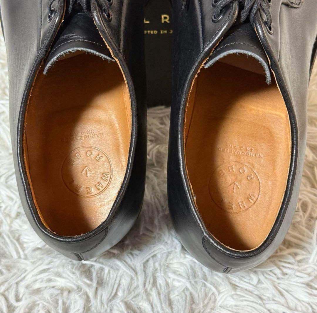 試着のみ　ウィールローブ　プレーントゥBLACK wheel robe
