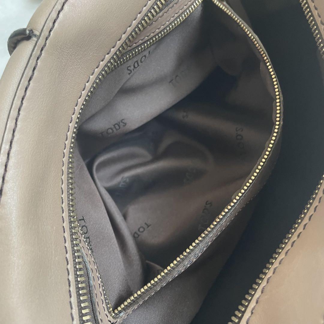 トッズ TOD'S Dスタイリング2wayハンドバッグ グレージュ