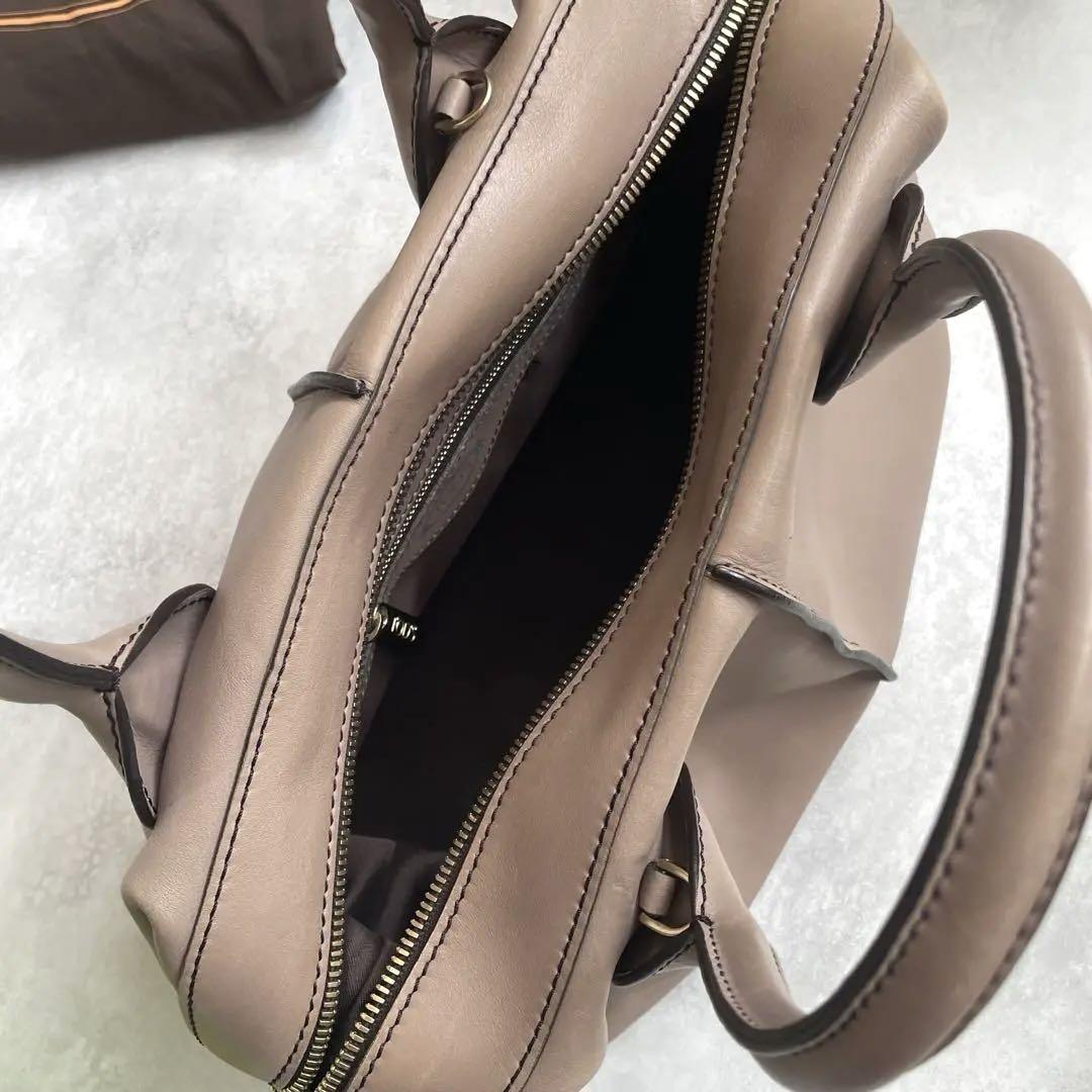 トッズ TOD'S Dスタイリング2wayハンドバッグ グレージュ