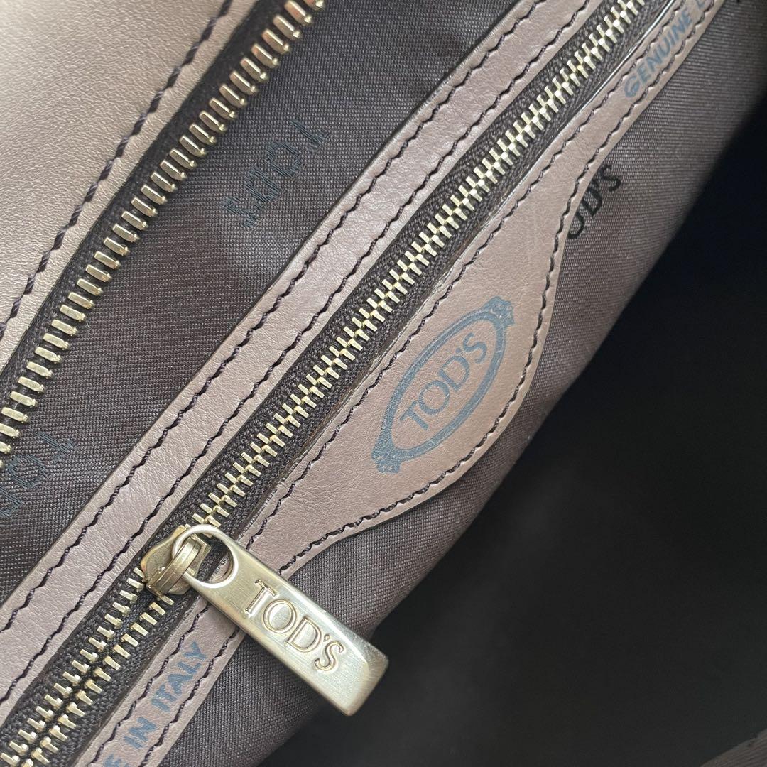 トッズ TOD'S Dスタイリング2wayハンドバッグ グレージュ