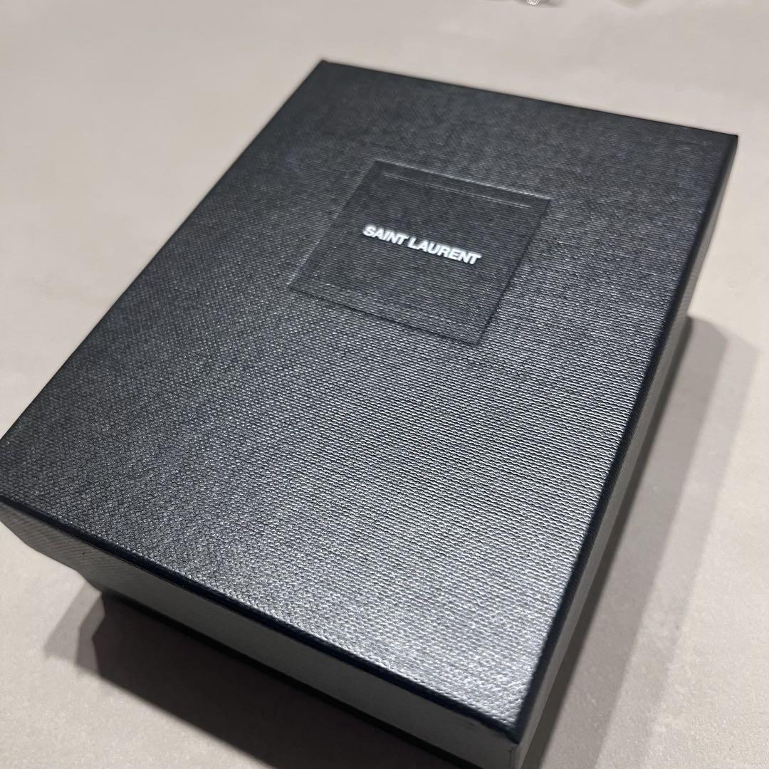 SAINT LAURENT オリガミ タイニーウォレットブラック/グレインレザー