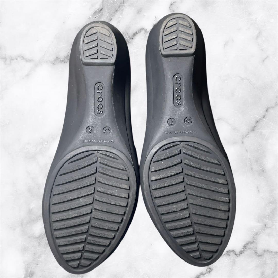 未使用 crocs クロックス DUAL ブラック 黒 サンダル w8