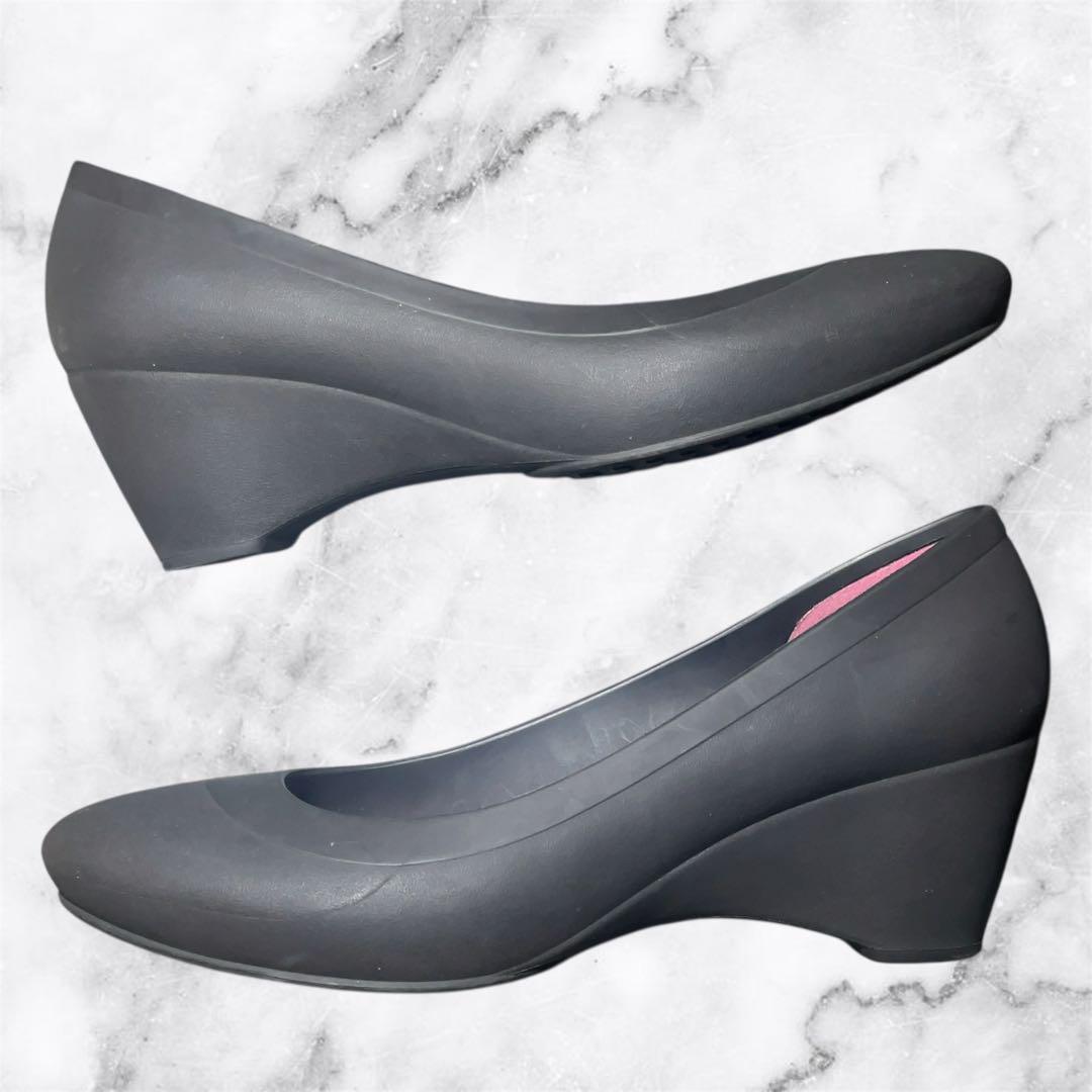 未使用 crocs クロックス DUAL ブラック 黒 サンダル w8