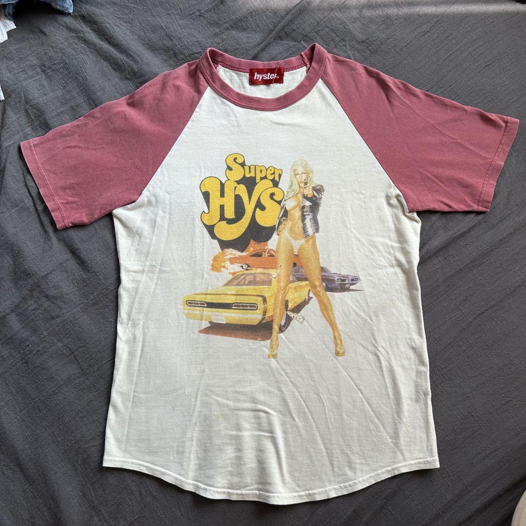 ヒステリックグラマー　tシャツ　superhys ラグランtシャツ