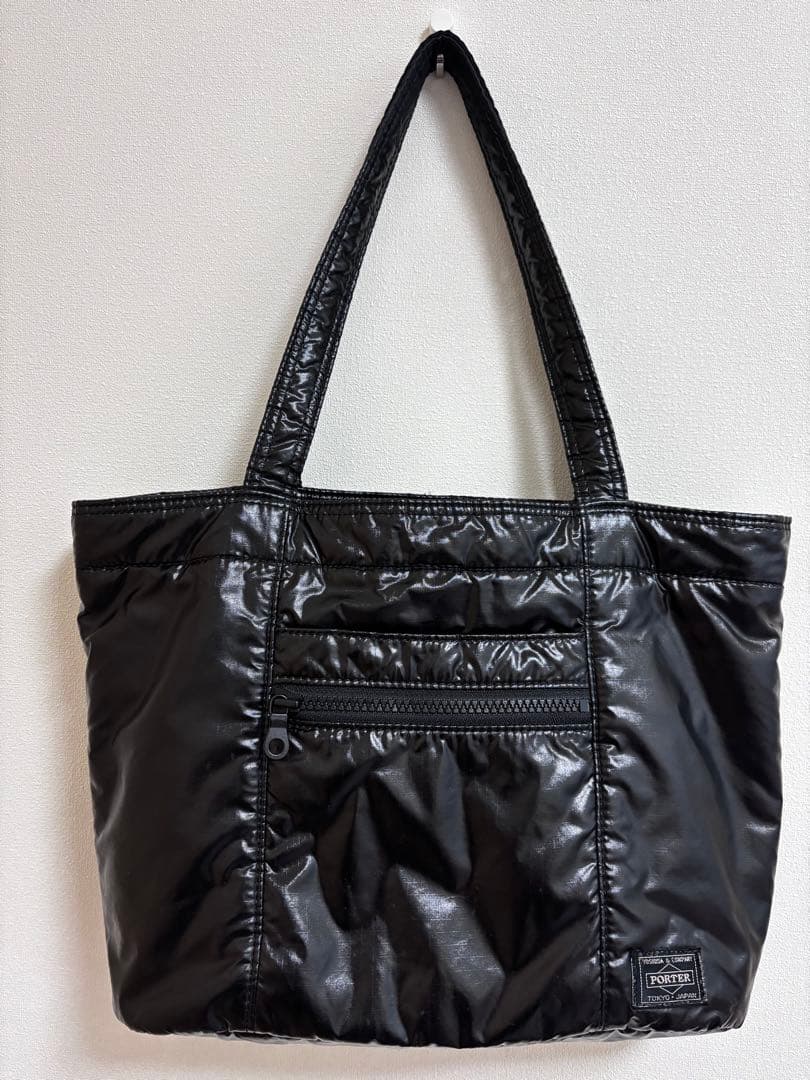 ポーター　コーティングトートバッグ　黒