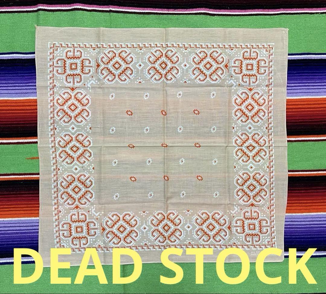 【激レア】㊱70s USA製 バンダナ PARIS DEADSTOCK
