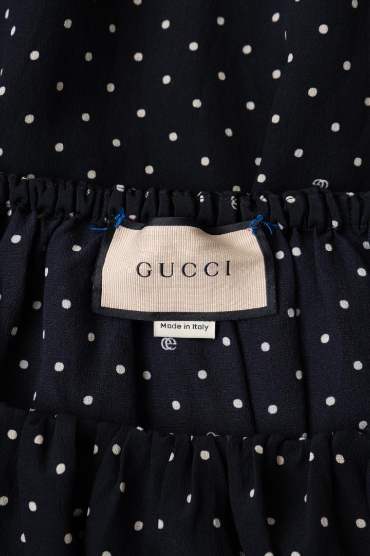 GUCCI グッチ GGマーモント シルク ブラウス