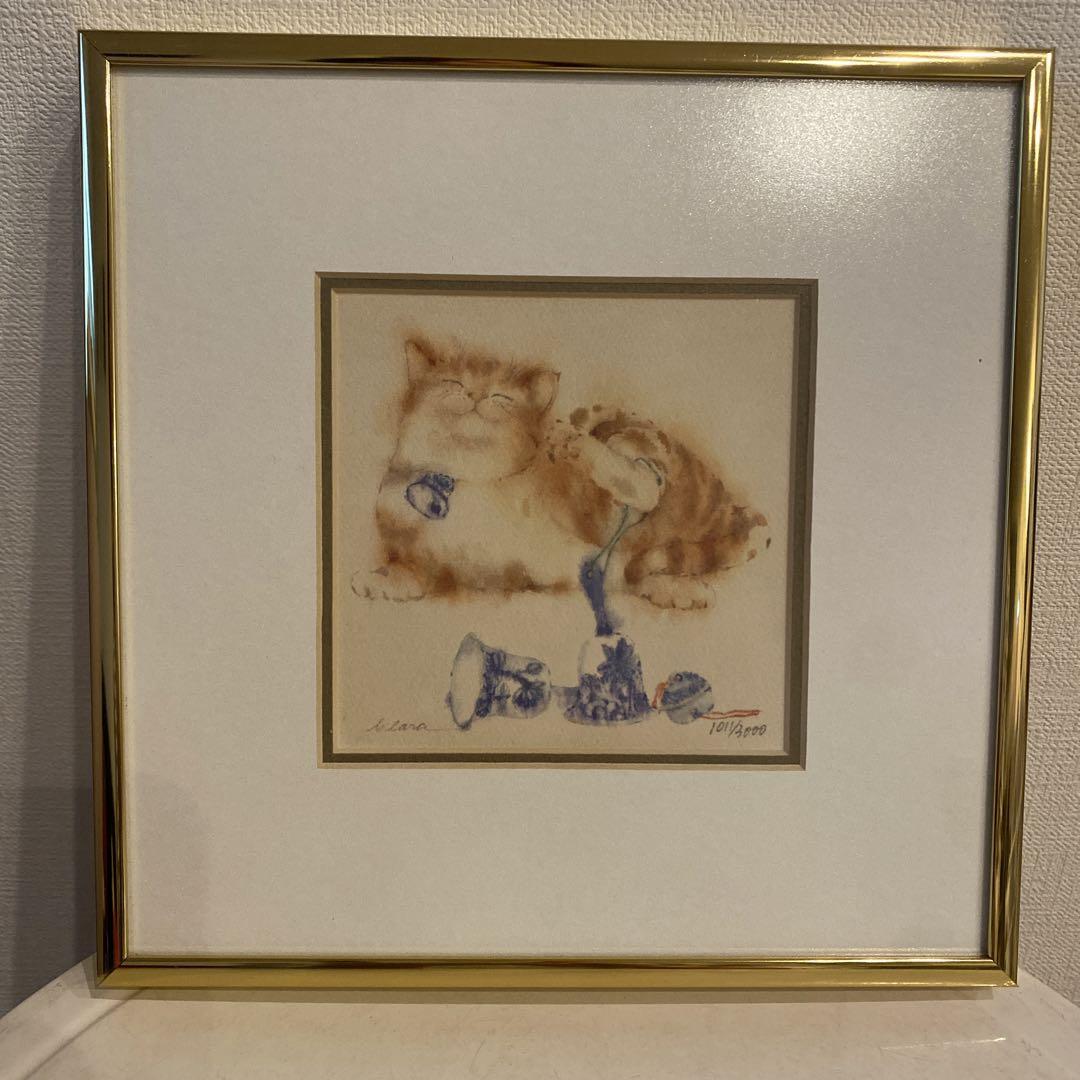 HUNG MEI YEE CLARA猫の水彩画 1011/3000限定版