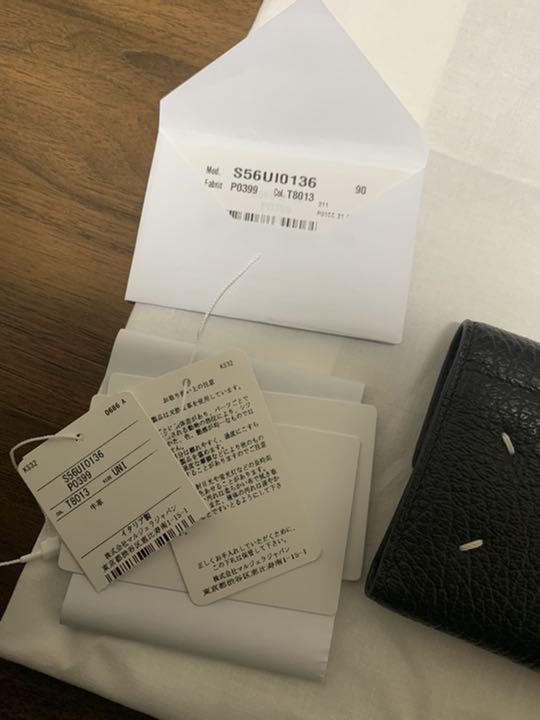 新品 メゾンマルジェラ 黒 6rh0y-m68087036738 三つ折り財布 新作超激安