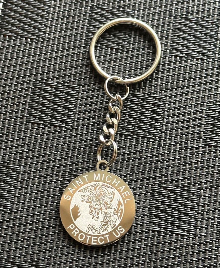 Saint Michael 大天使ミカエル　キーホルダー　シルバー