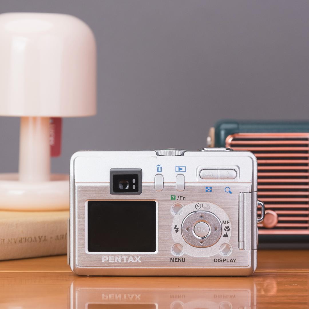 スマホ転送】単三電池で動く！PENTAX optio s40 コンデジ