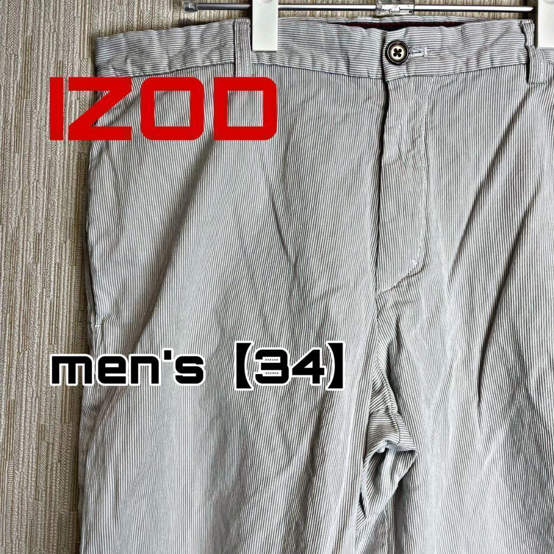 AB60【IZOD】チノハーフパンツ【メンズ34インチ】オフホワイト