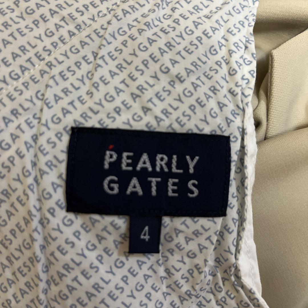 PEARLY GATESスリムフィットパンツ ベージュ - メルカリ