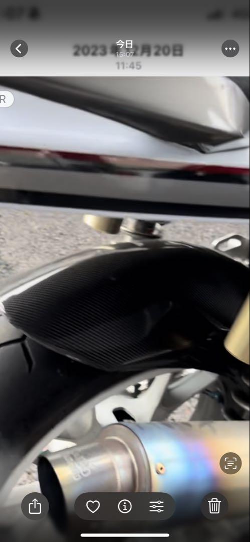 i*a様 ZRX1200 DAEG 社外 カーボンリアフェンダー