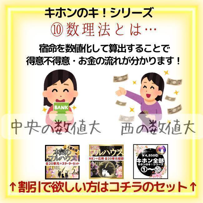 ゆめ乃算命学【キホン】⑩数理法　レベル４　　　　　　　　　　独学　鑑定　本　占い