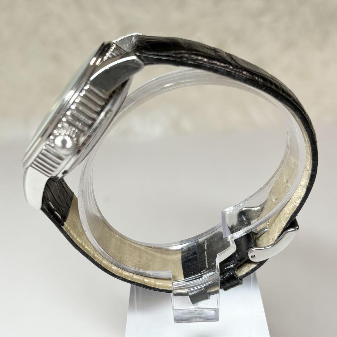 AUREOLE オレオール 自動巻き時計 裏スケ 37SW-470W-2 本革