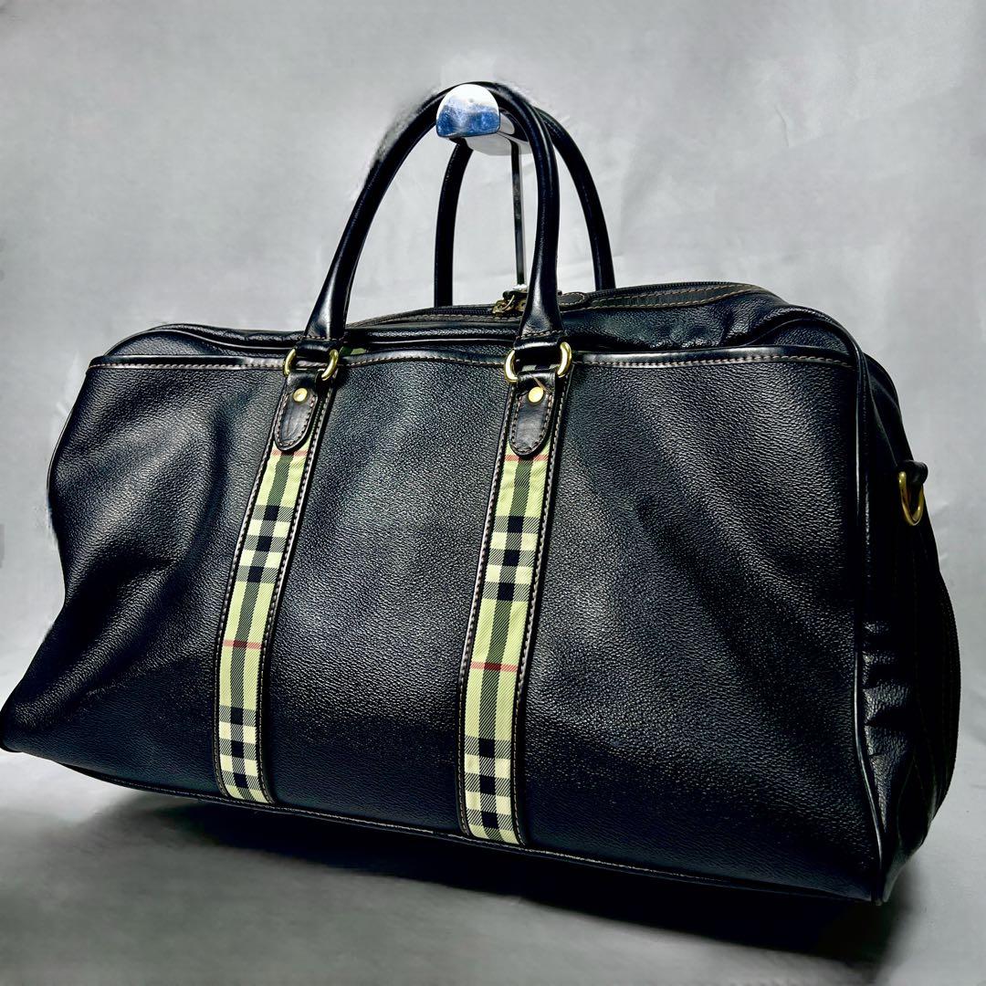 【こち】BURBERRY バーバリー ボストン 2way ノバチェック
