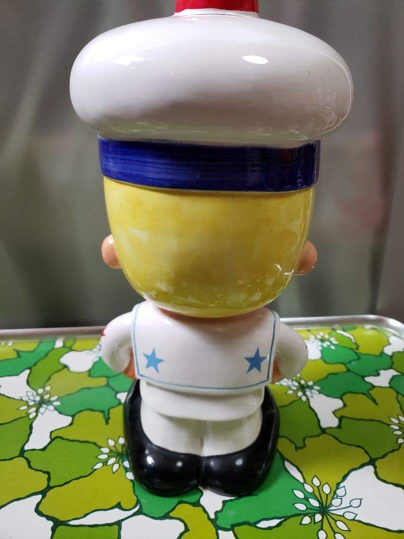 内藤ルネ 昭和レトロ セーラー ボーイ 陶器 置物 陶器製貯金箱やや傷や汚れあり NEXPOTALLINN_EU