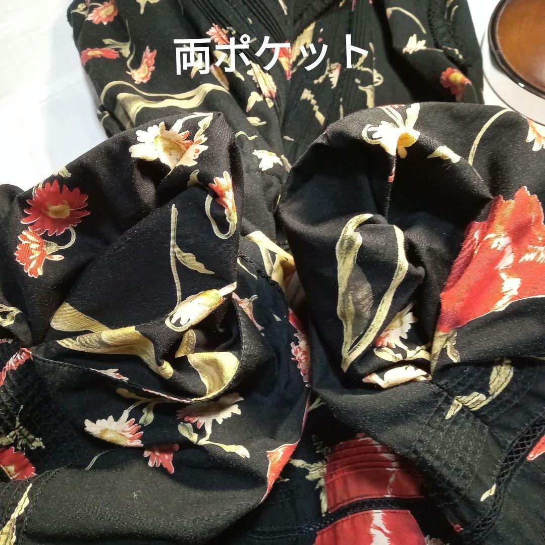 訳あり ウエスト紐 片方無し※ カネコイサオ ワンピース 芥子の花