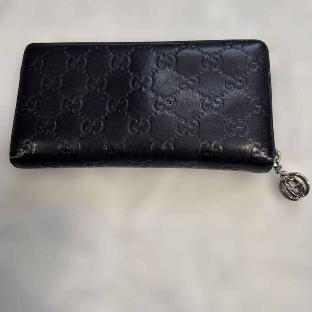 Gucci GGパターン 長財布 ブラック Gucci GGパターン 長財布 黒ブラック
