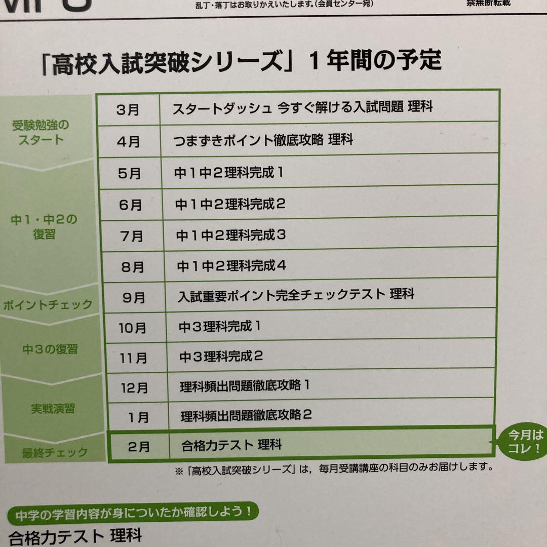 Z会 高校入試突破シリーズ 理科付録問題集12冊 参考書 - メルカリ