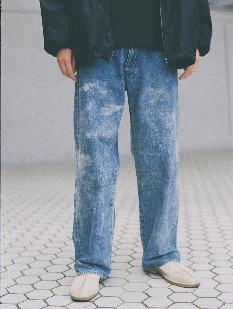 完売品！リドムFADED HERITAGE DENIM PANTS Mサイズ MサイズLIDNM FADED HERITAGE DENIM PANTS
