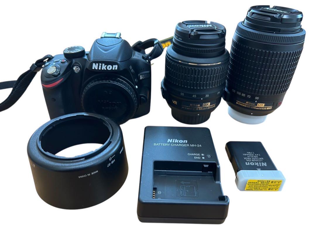 Nikon D3200 200mmダブルズームキット ブラック