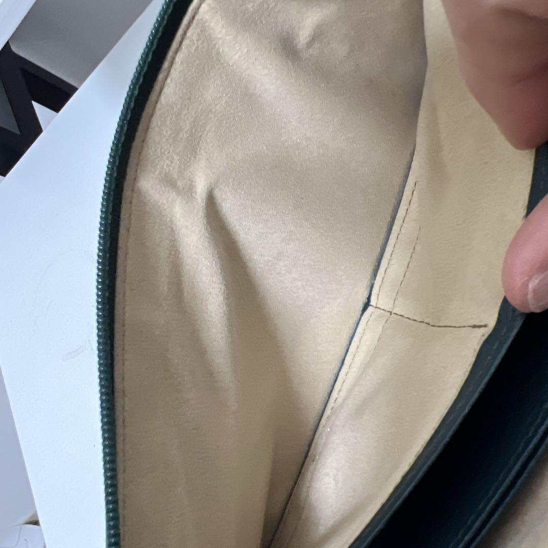 美品アタオ ダークグリーン レザー 長財布