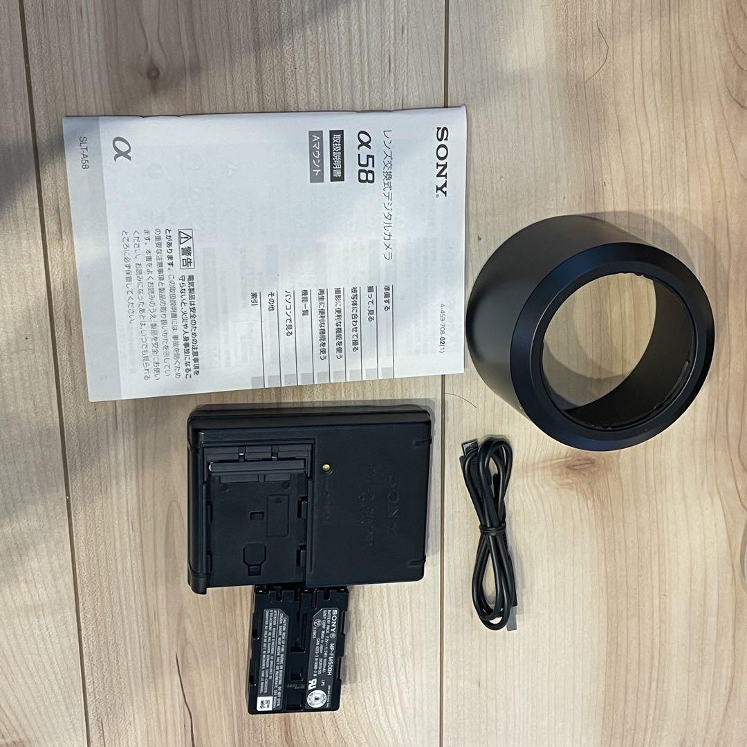 【美品】SONY 一眼レフカメラ　α58 ダブルレンズキット付き
