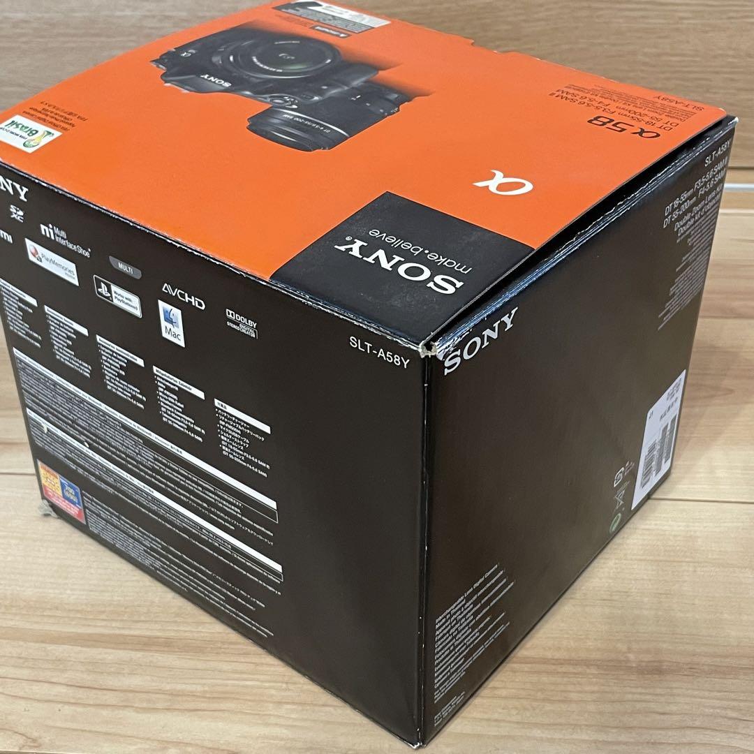 【美品】SONY 一眼レフカメラ　α58 ダブルレンズキット付き