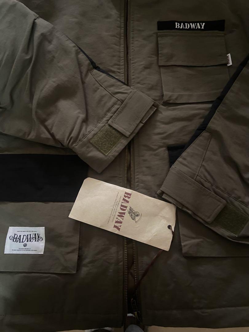 BADWAY military cut back jacket メンズ L