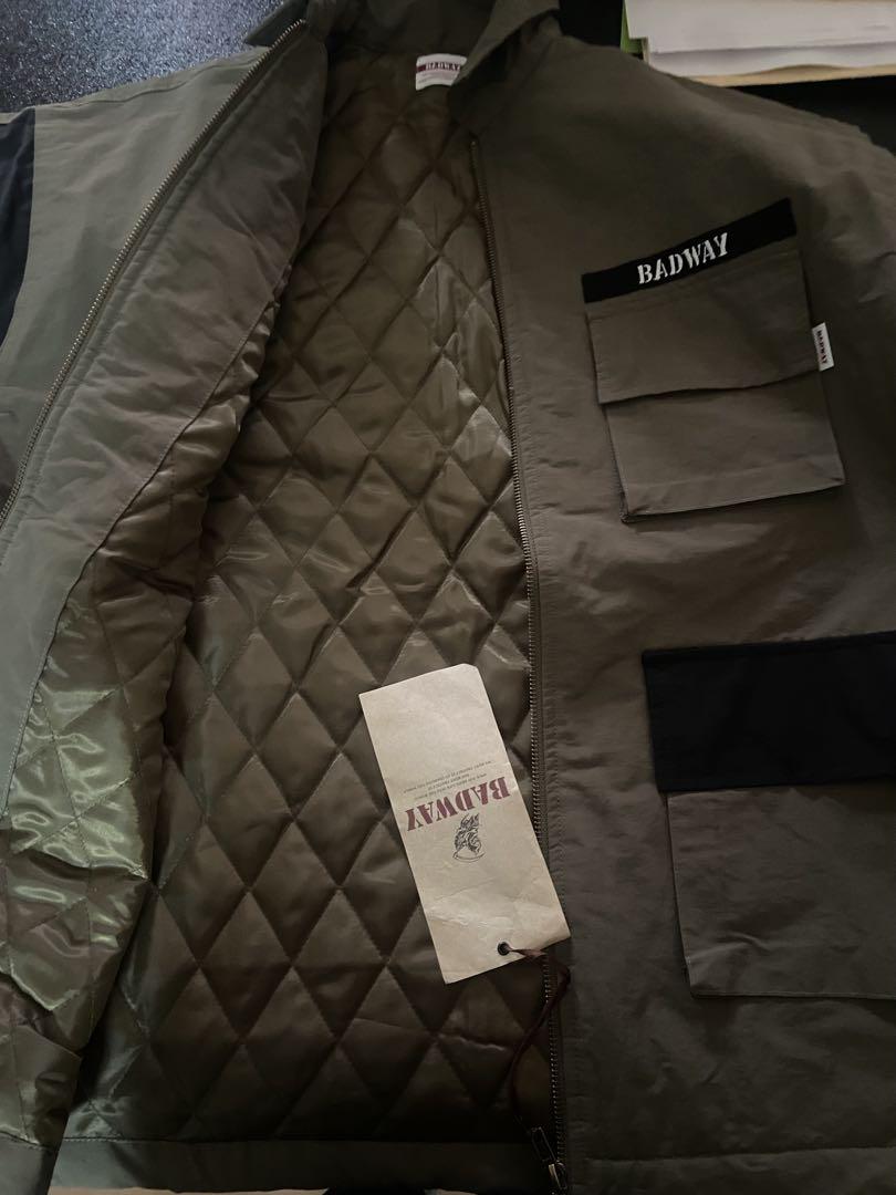 BADWAY military cut back jacket メンズ L