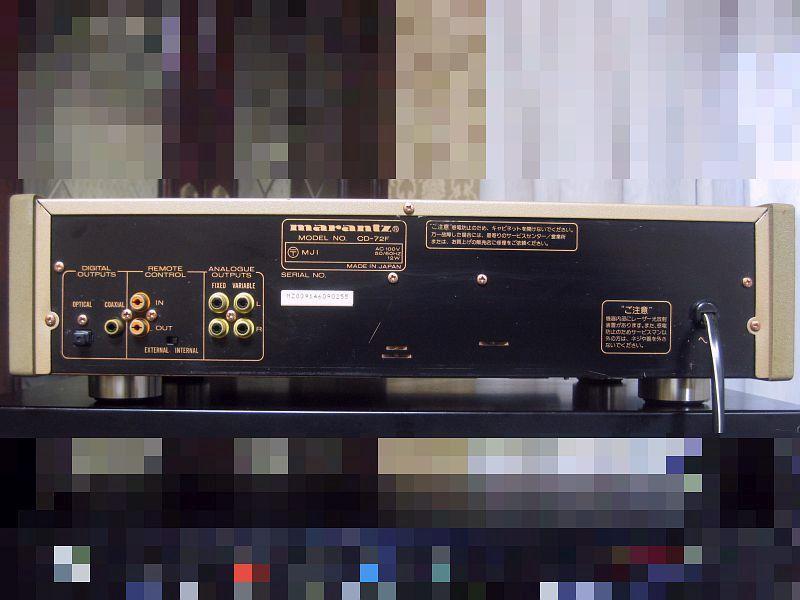 marantz マランツ CDプレイヤー CD-72F です。 画像3