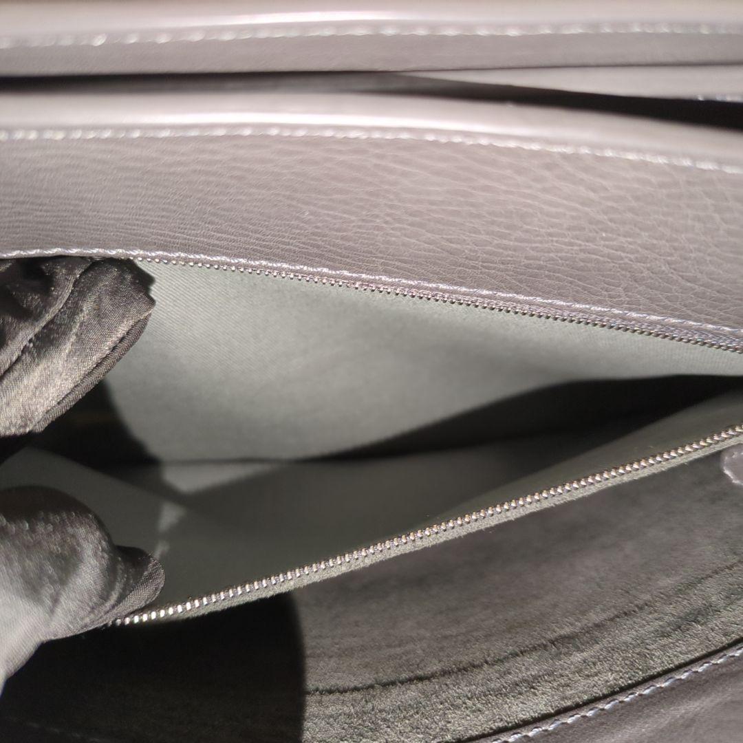 現行 HIROFU ヒロフ トートバッグ フィオーレ レザー グレー A4