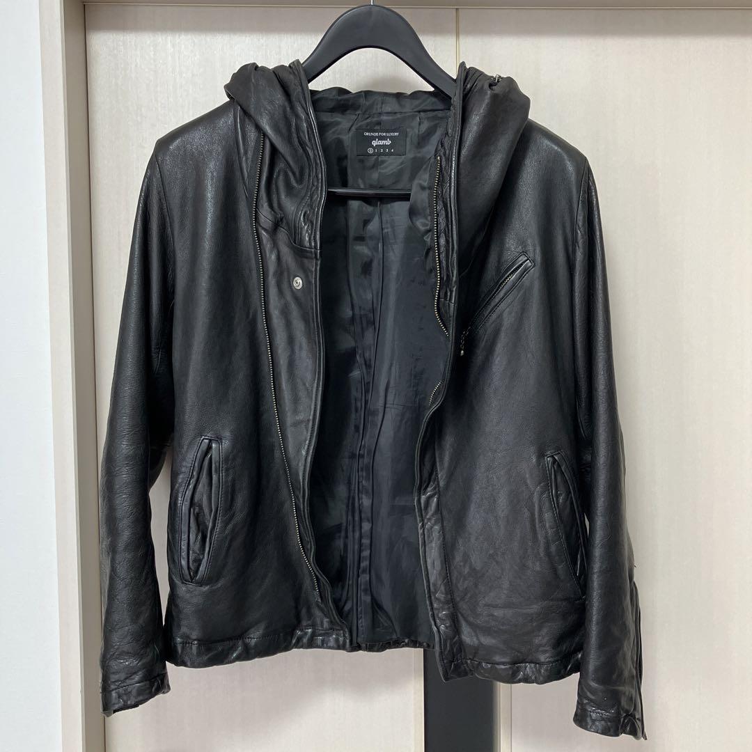 glamb グラム キャロルドレープライダース レザージャケット 本