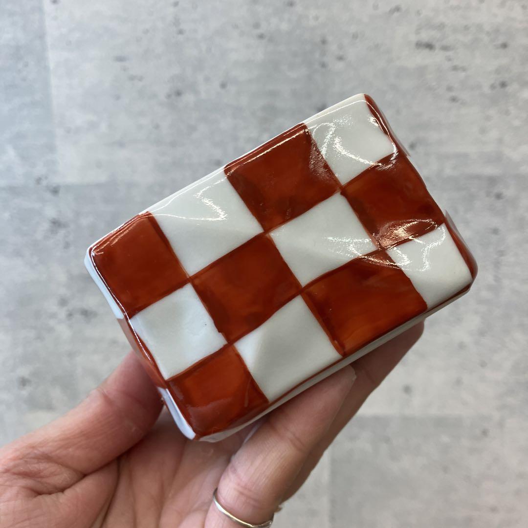 イタリアアンティーク＊Lenci窯＊キャンディポット レトロなイチゴ柄の陶器製キャンディポット - [Sold Out]過去の