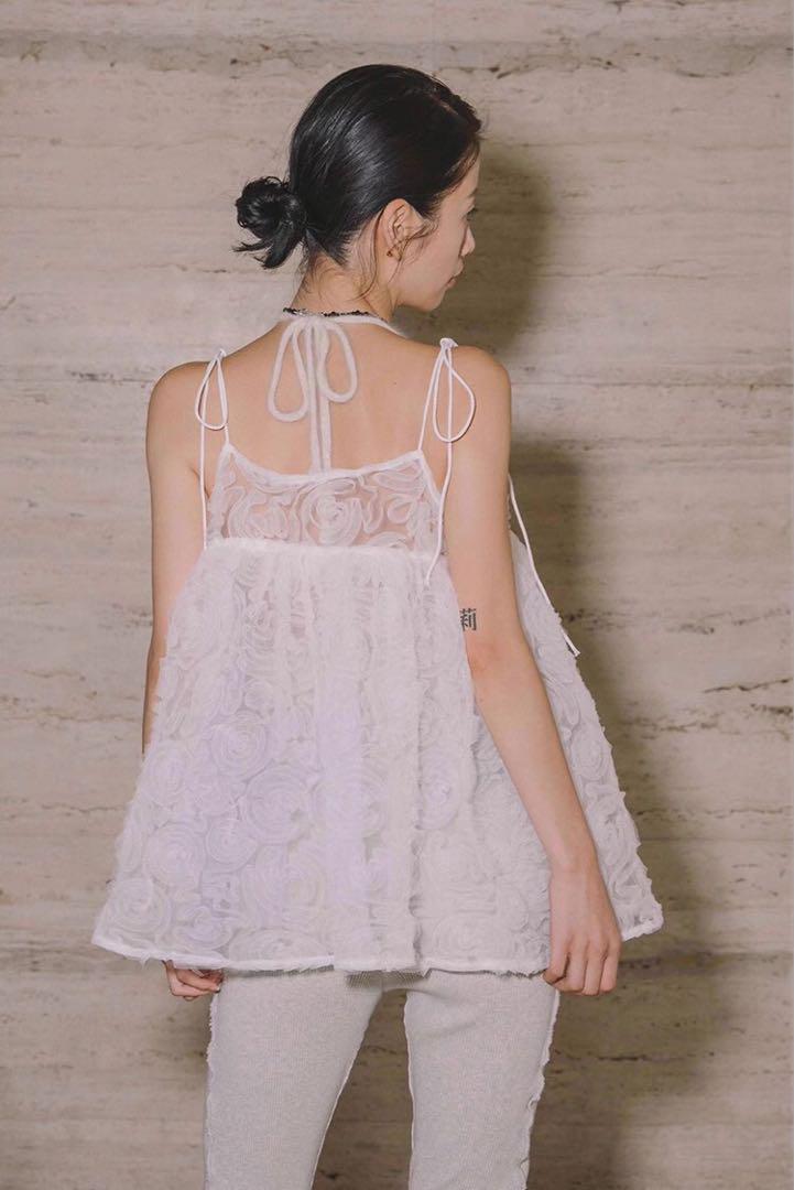 【予約販売】本 bibiy FLORENCE BUSTIER ホワイトキャミソール トップス トップス