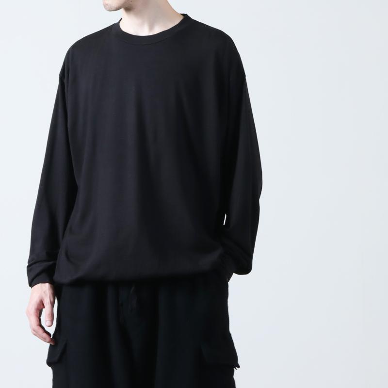 新品同様3定価52800円24AW COMOLIウール 天竺長袖 クルー ニット