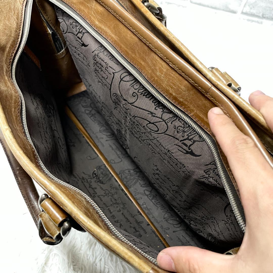 交渉中　ベルルッティ Berluti アンジュール ビジネスバッグ レザー