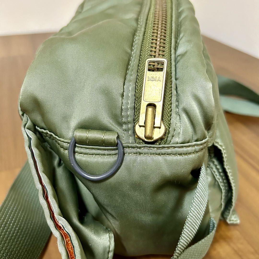 PORTER タンカー 2way ウエストバッグ カーキ