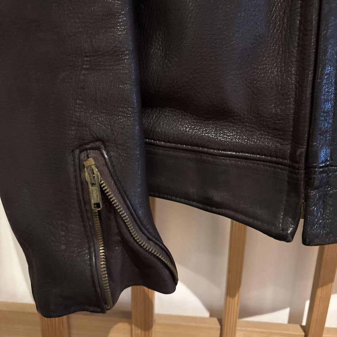 Schott レザージャケット　ヴィンテージ　ショットUSA製　70s ブラウン