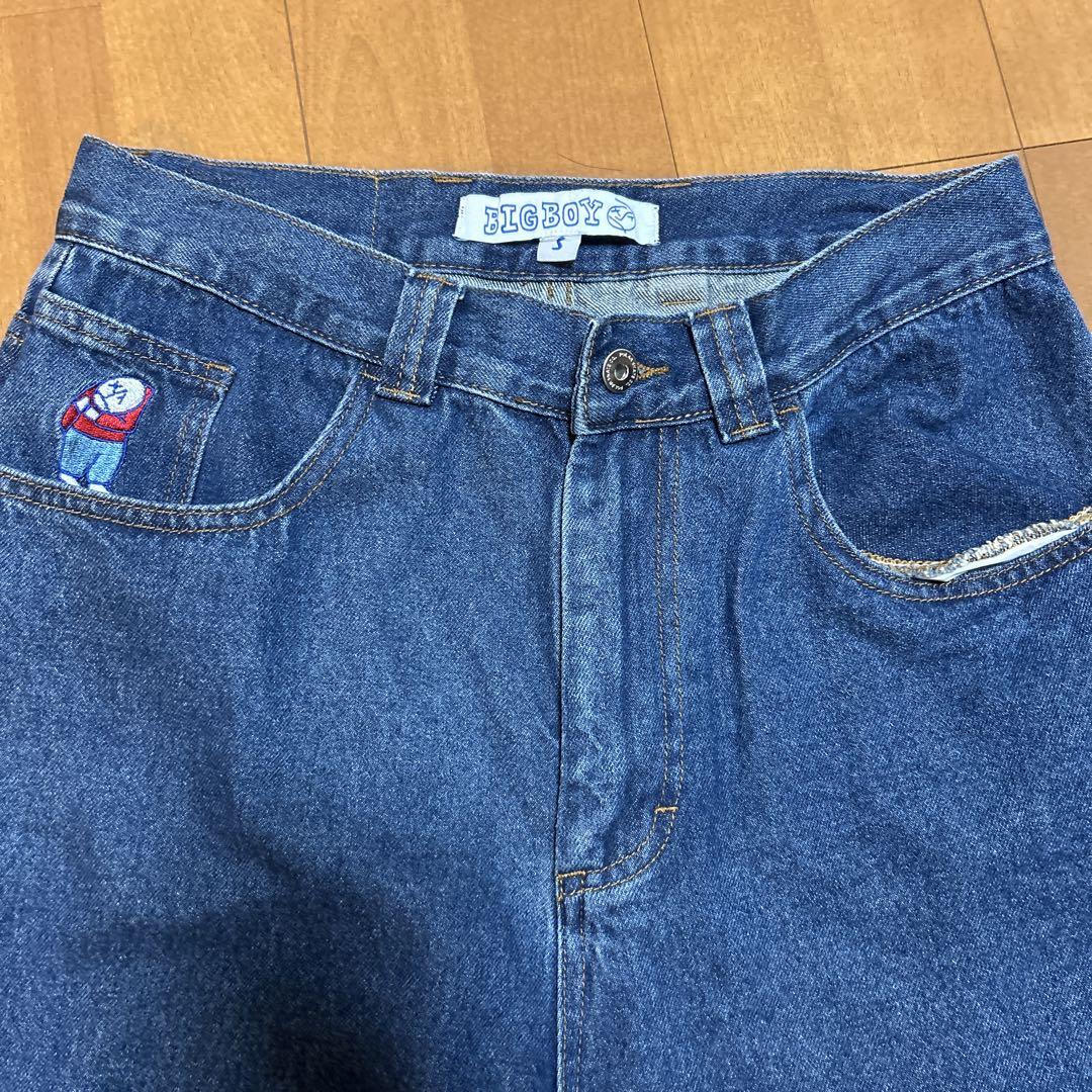 グランド牧場 セレクトセール BIG BOY キャラクター刺繍付き デニムパンツ パンツ