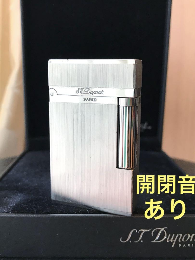 開閉音あり デュポン ガスライター シルバー ヘアライン ライン2s 開閉音あり デュポン ガスライター ヘアライン シルバー 銀色