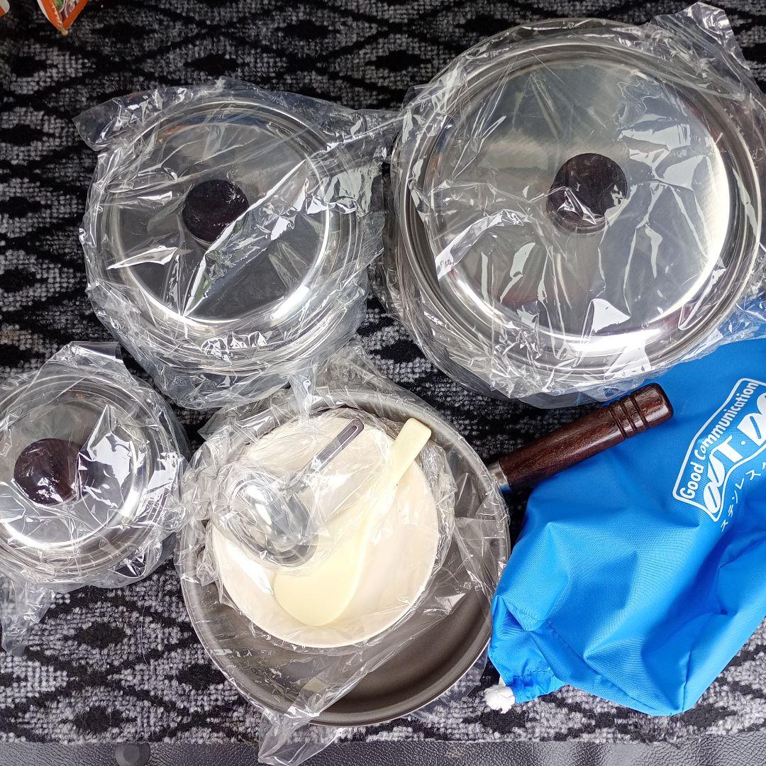ステンレス クッカー クッカーセットL　 キャンプ