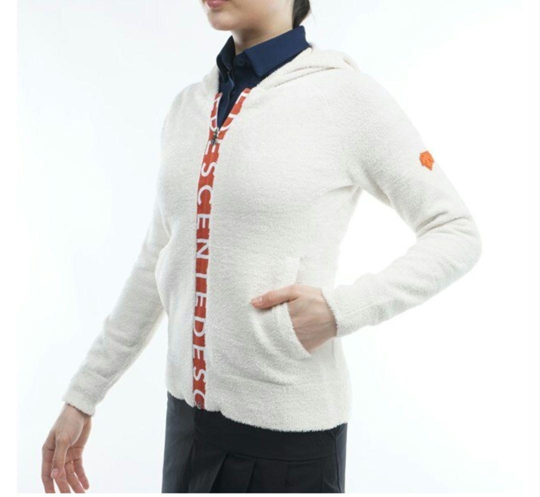 DESCENTE GOLF モールニットパーカー レディース